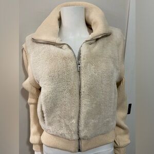 Blank NYC Mixed Media Bomber - NWT!